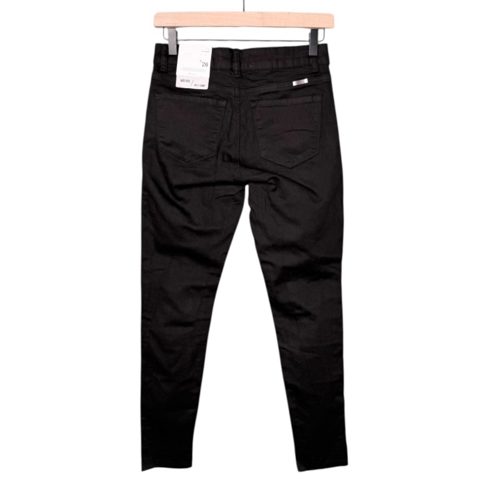 NWT KanCan Destroyed Ankle Skinny Jeans Distressed Black Women’s Size 26 - Picture 4 of 11